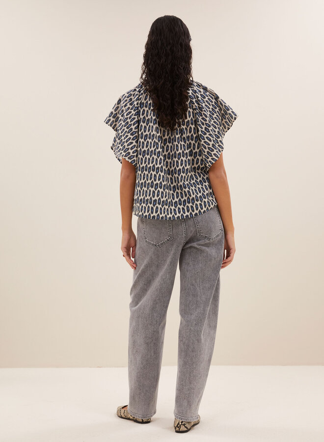 By Bar vina paris cheetah blouse