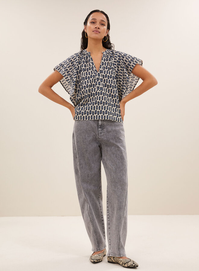 By Bar vina paris cheetah blouse