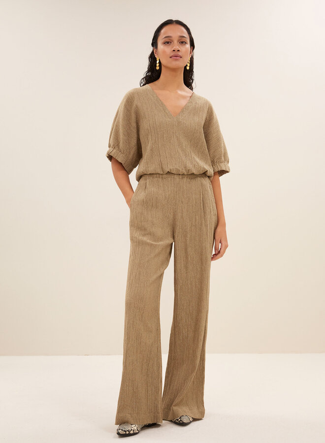 By Bar mabel lurex blouse gold