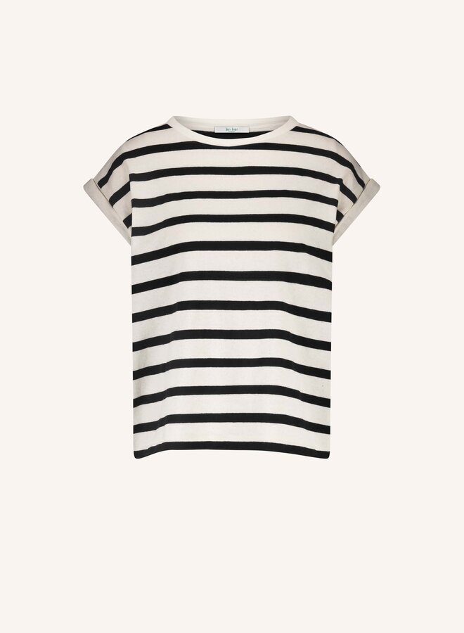 By Bar tobi stripe top black stripe