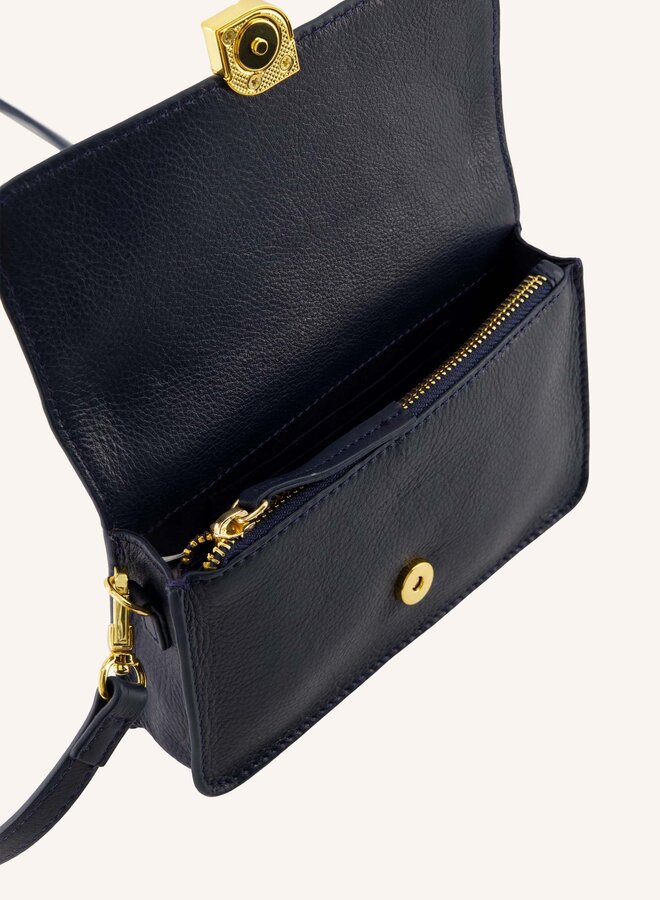 By Bar loua leather bag navy blue