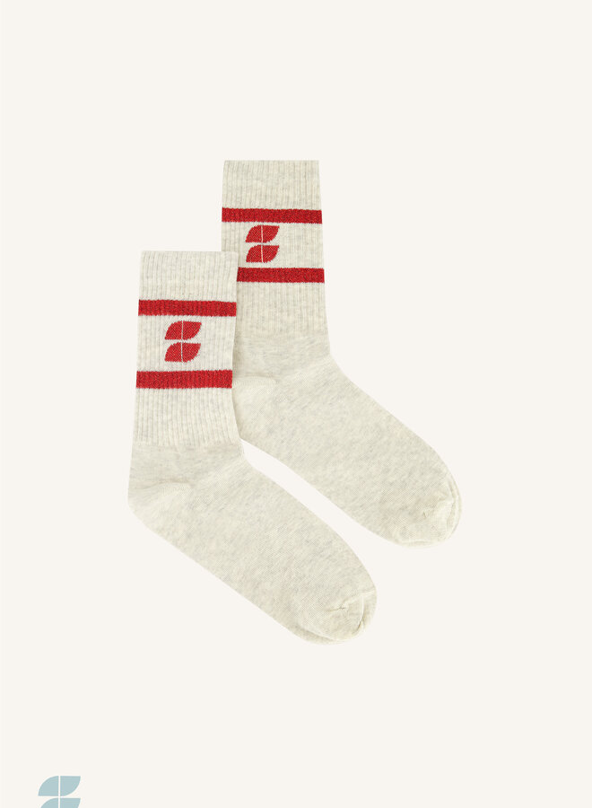 By Bar logo sparkle socks