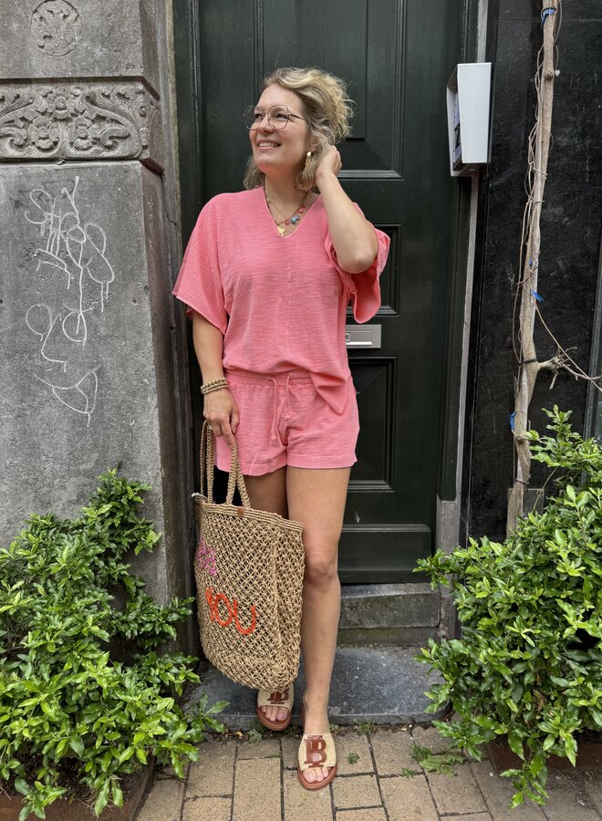 Speezys kaftan top sorbet pink