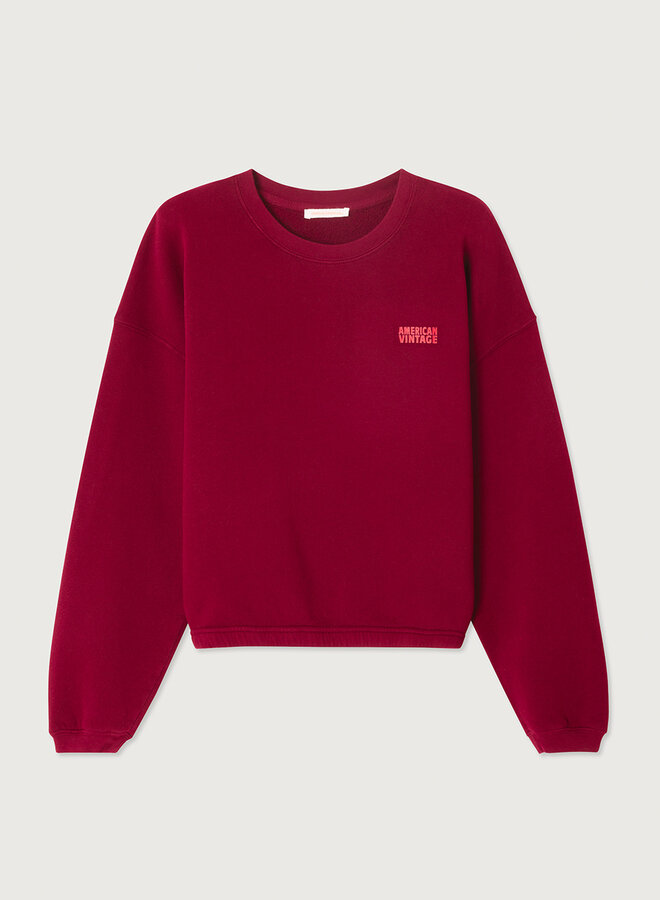 American V. W25 sweater cerisier