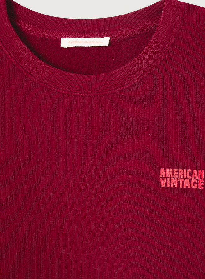 American V. W25 sweater cerisier