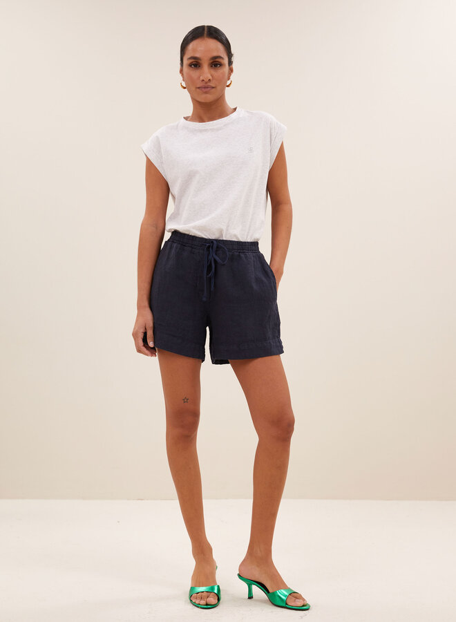 By bar lio linen short midnight
