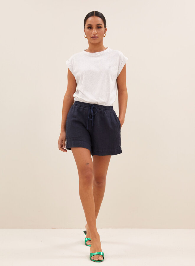 By bar lio linen short midnight