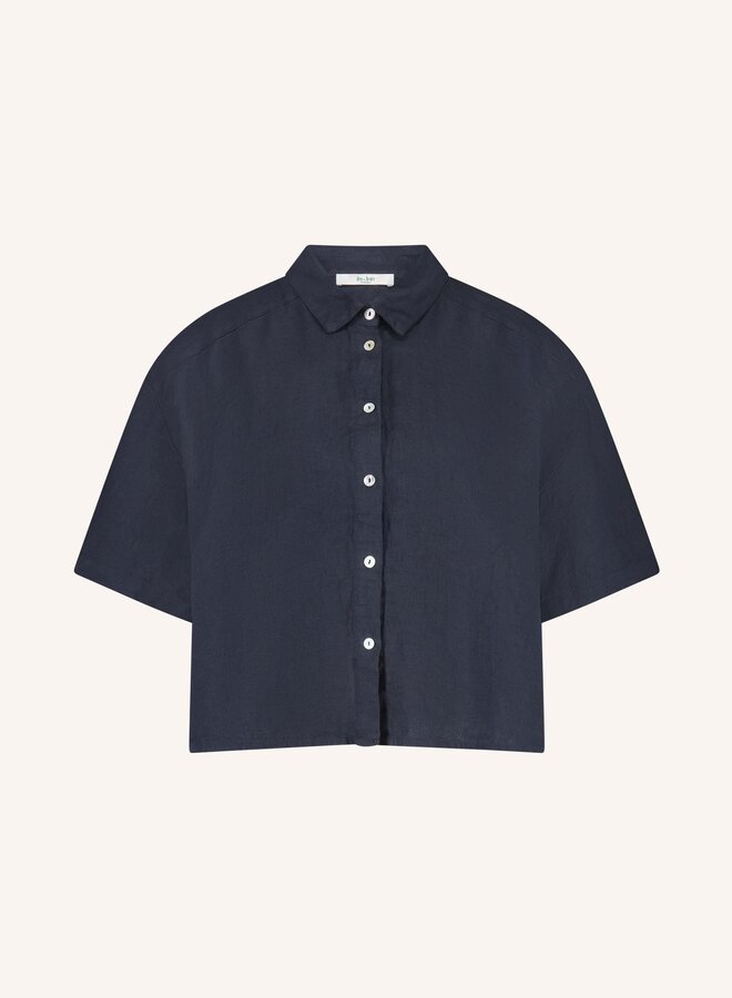 By Bar mara linen blouse midnight