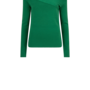 Dante6 wave asymmetric knitted sweater green