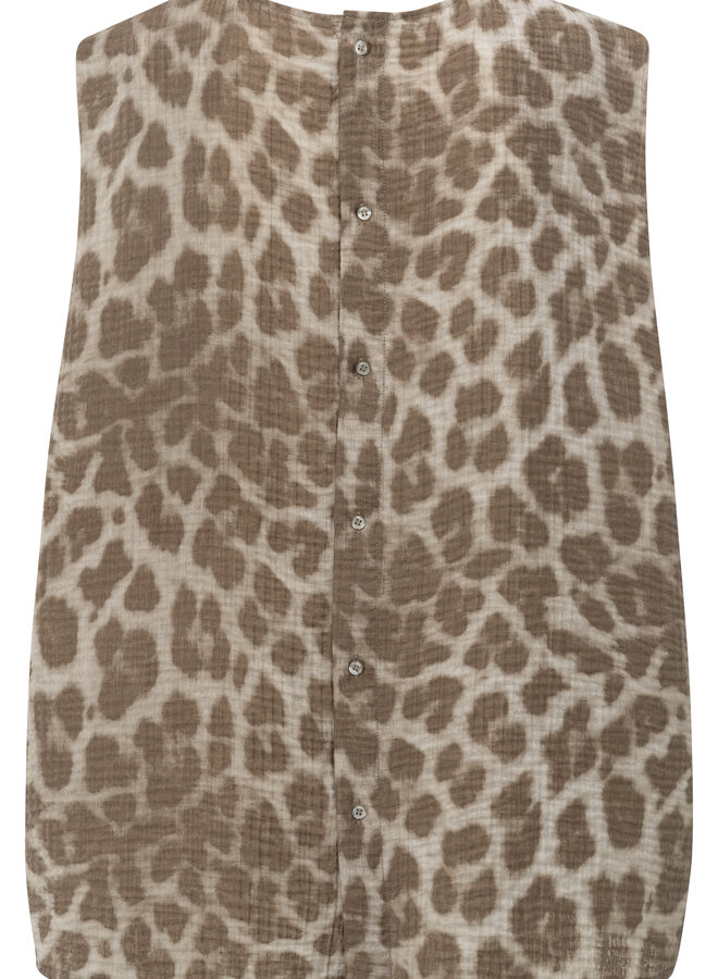 Yaya printed sleeveless top