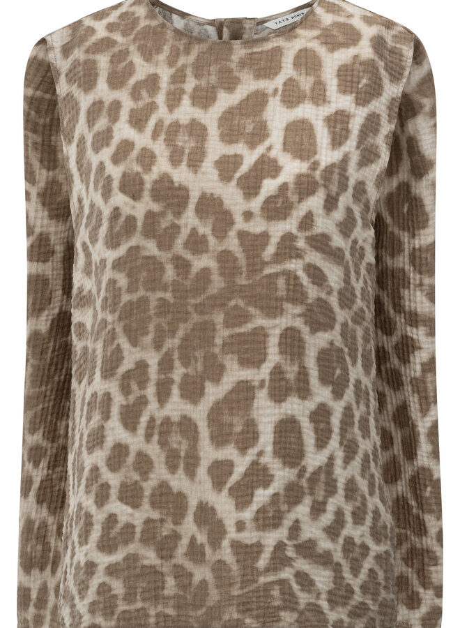 Yaya printed sleeveless top