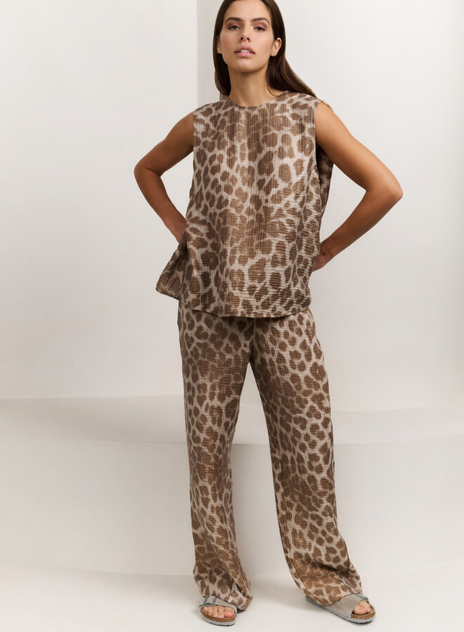 Yaya printed sleeveless top