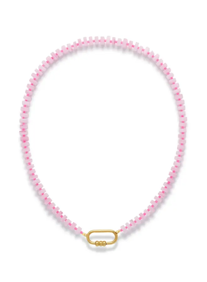 Le Veer riviera pink necklace