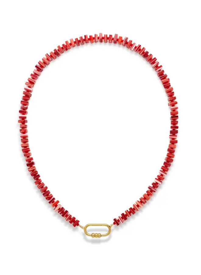 Le Veer riviera red necklace
