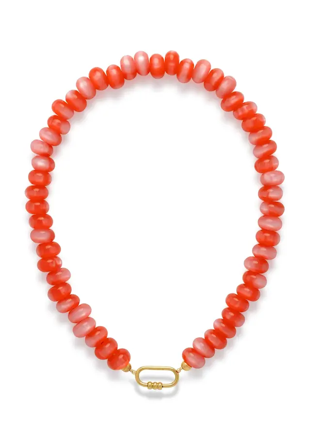 Le Veer coral capri necklace