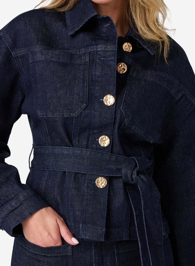 Ibana jenda dark denim blouse
