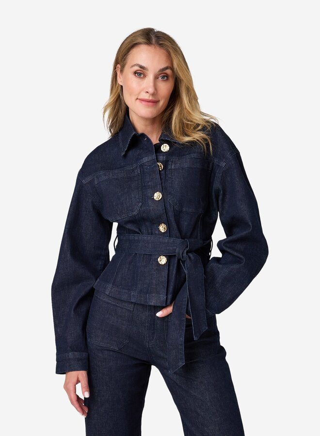 Ibana jenda dark denim blouse