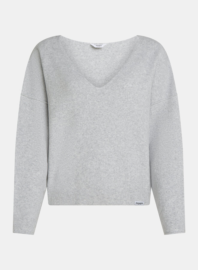 Penn&Ink W25B344 jumper grey melange