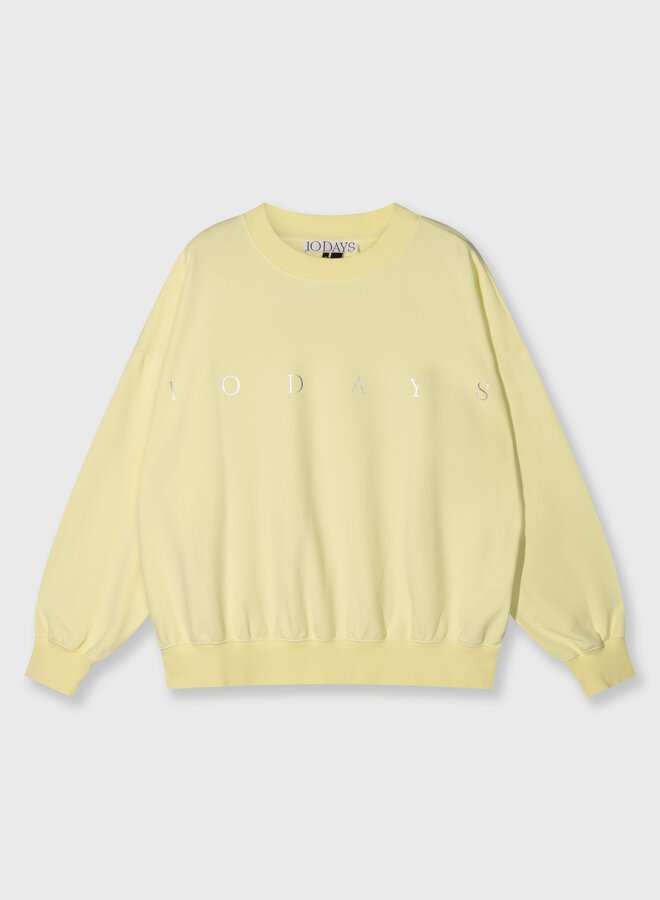 10days oversized sweater logo yellow