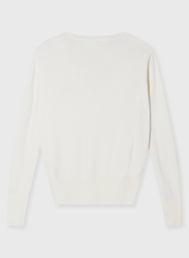 10days v-knit classic cashmere ecru
