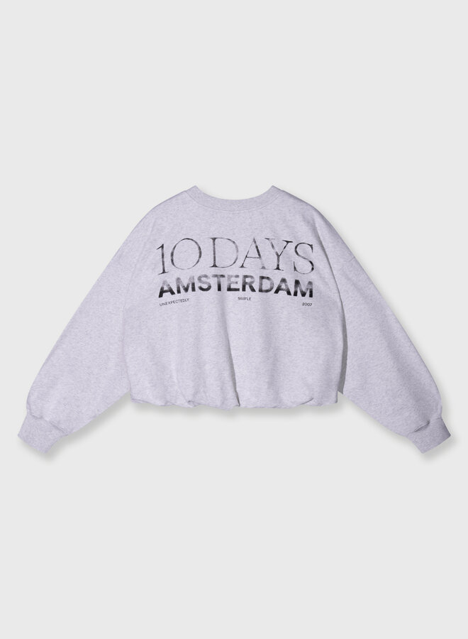 10days sweater back stamp white grey melee