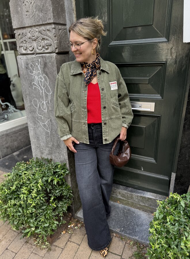 American V. UZA16 blouse olive