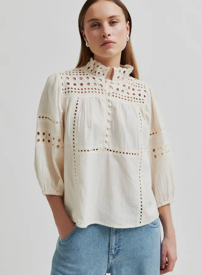 Second F. brunie blouse ecru