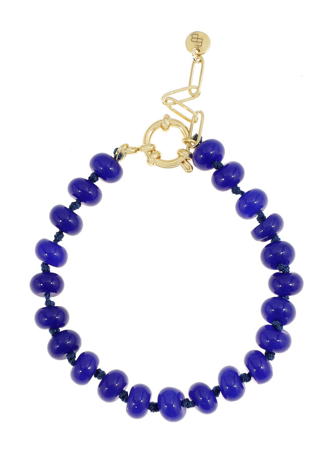 Ellen Beekmans gemstone armband blauw