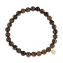 Ellen beekmans gemstone armbandje bruin melee zonder sluiting