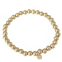 Ellen Beekmans balletjes goud effen armband (L)