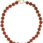 Ellen beekmans gemstone ketting cognac
