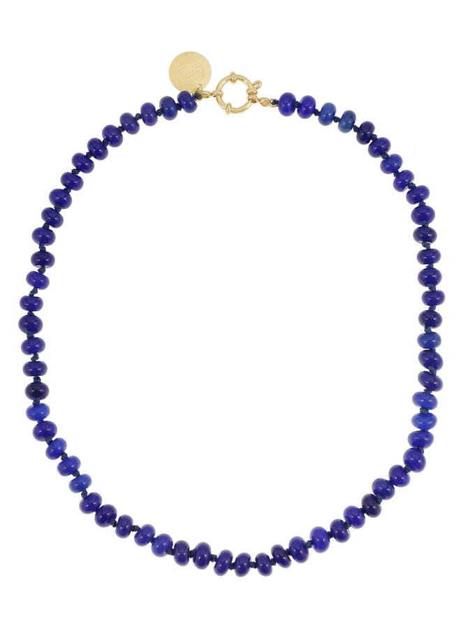 Ellen beekmans gemstone ketting blauw
