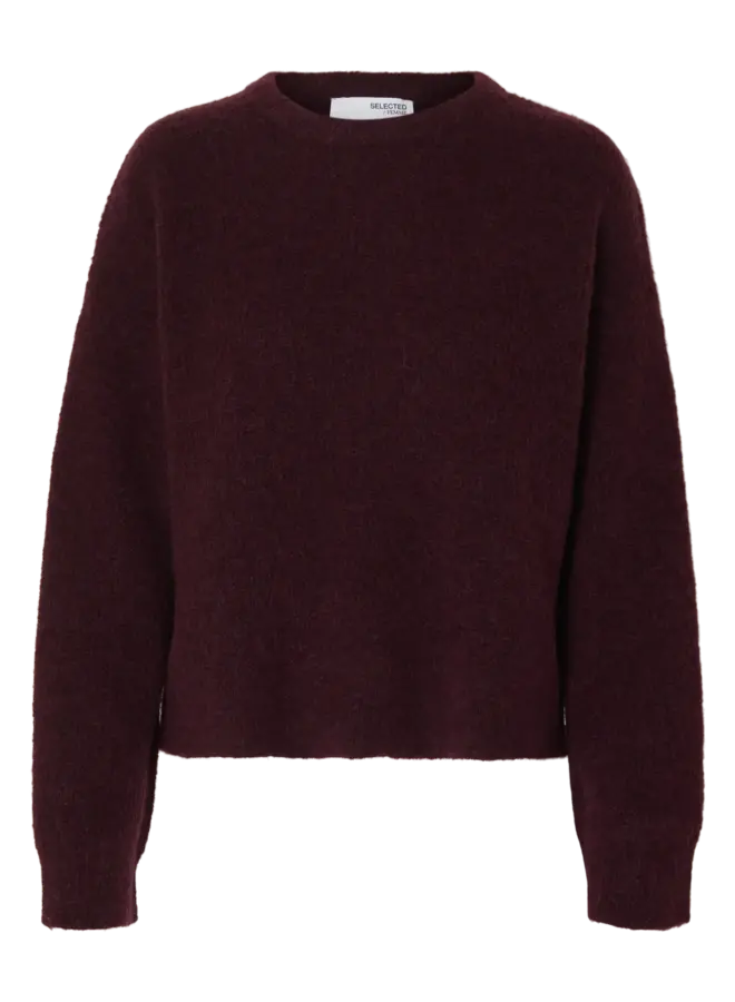 SF sia ras ls knit o neck knit fig