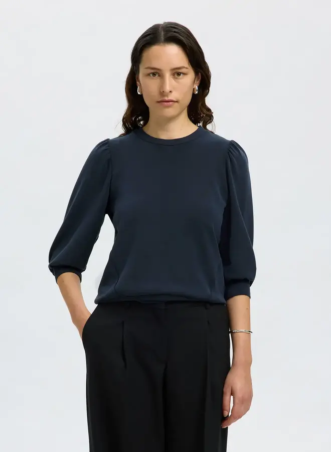 SF tenny 3/4 sweat top noos dark sapphire