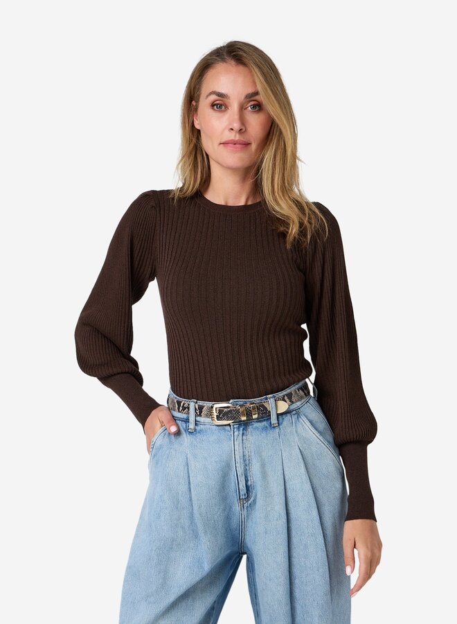 Ibana totie top LS  coffee bean