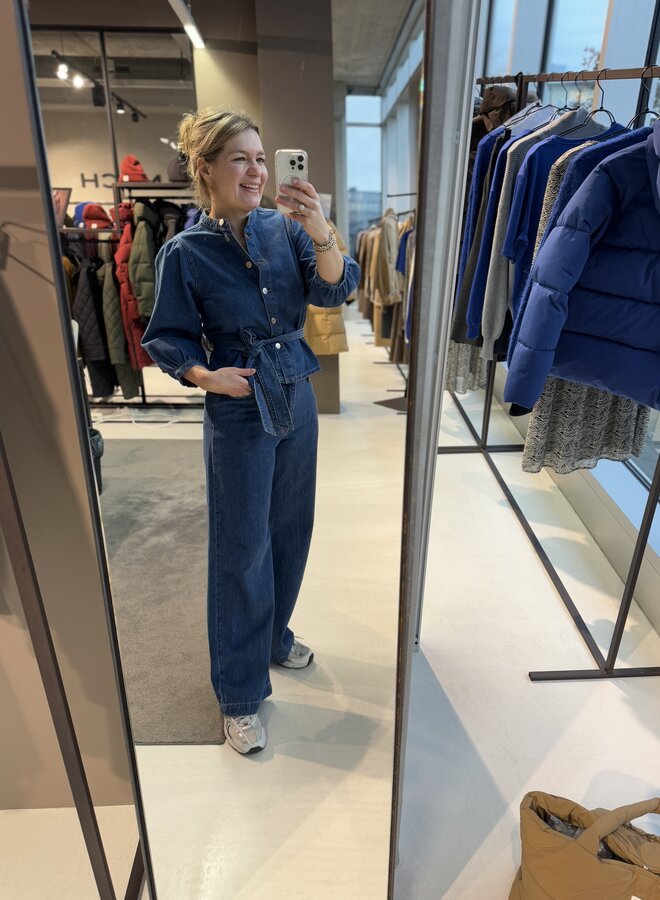 Moss rylan elena pants mid blue