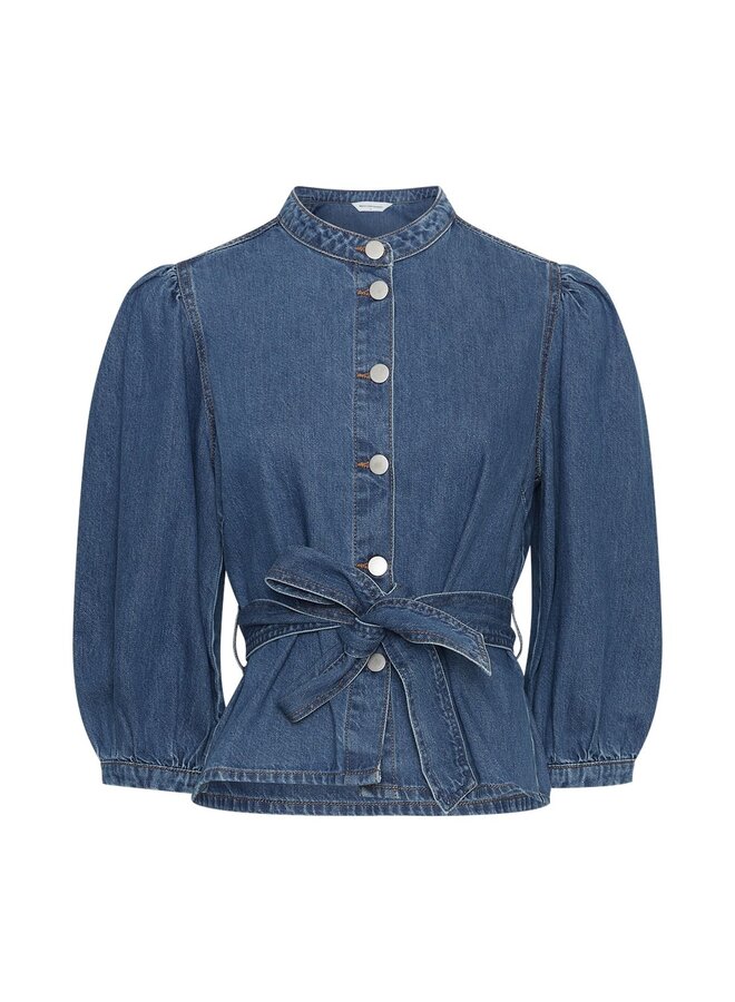 Moss rylan elena 3/4 shirt mid blue