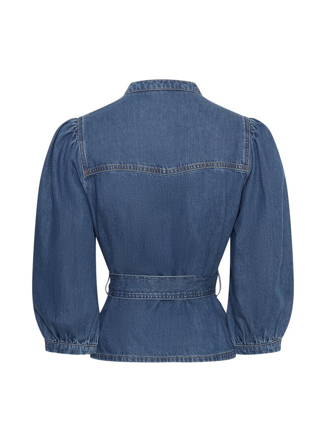 Moss rylan elena 3/4 shirt mid blue