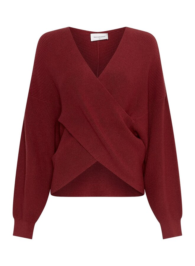 Moss zinelle rachelle wrap pullover syrah