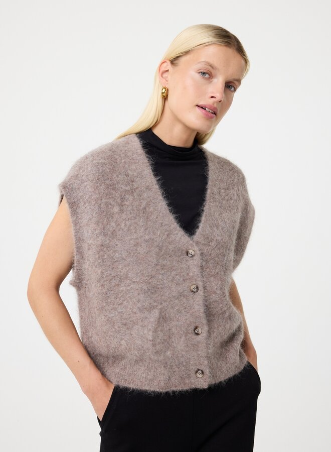 Knit-ted constanze cardigan mocca