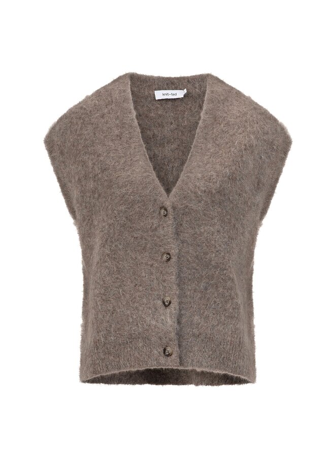 Knit-ted constanze cardigan mocca