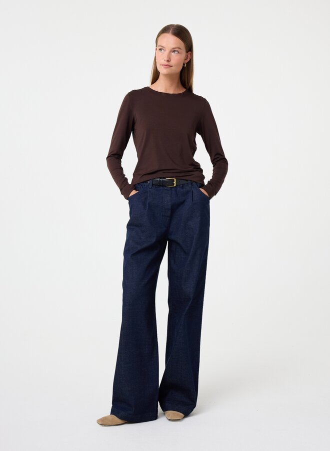 Knit-ted zoe top choco