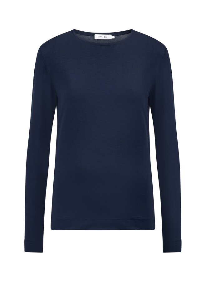 Knit-ted zoe top night blue
