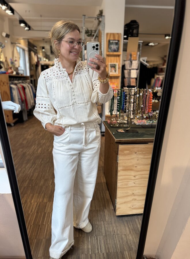 Second F. brunie blouse ecru