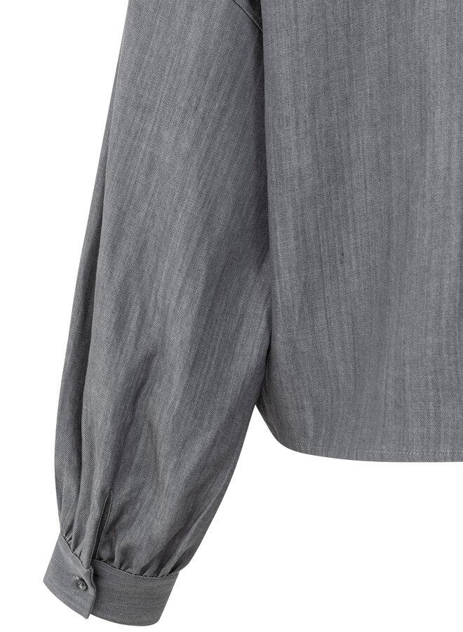 YAYA long sleeve blouse with pocket grey