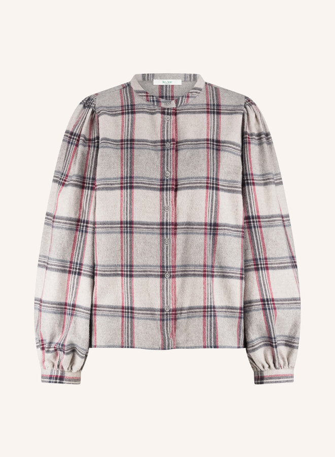 By Bar day check blouse stone check