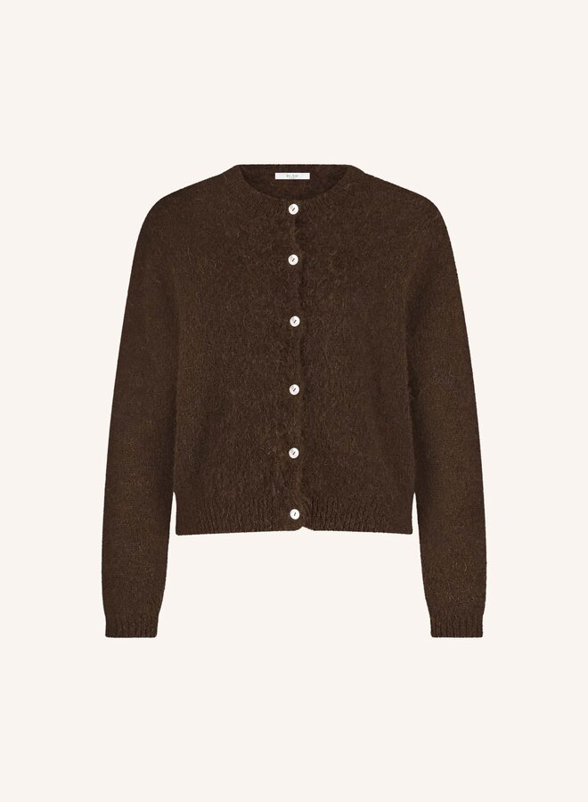 BY BAR cleo cardigan deep brown
