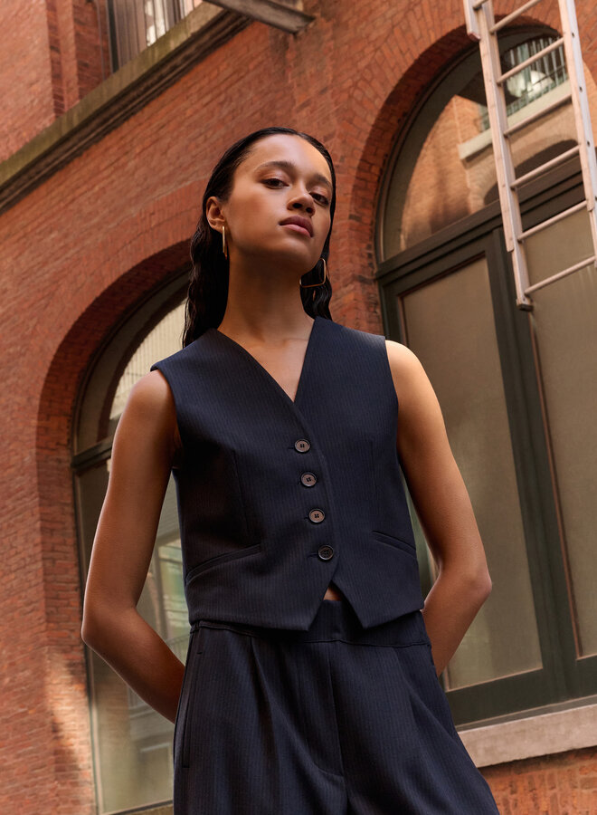 By Bar lynn copper stripe gilet