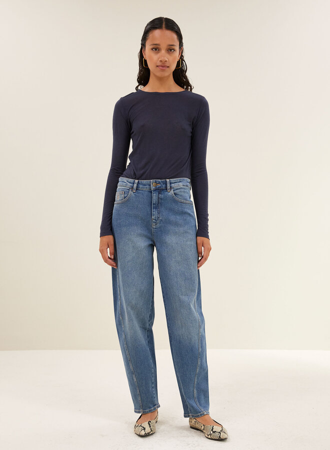 By Bar basic ls wool top midnight