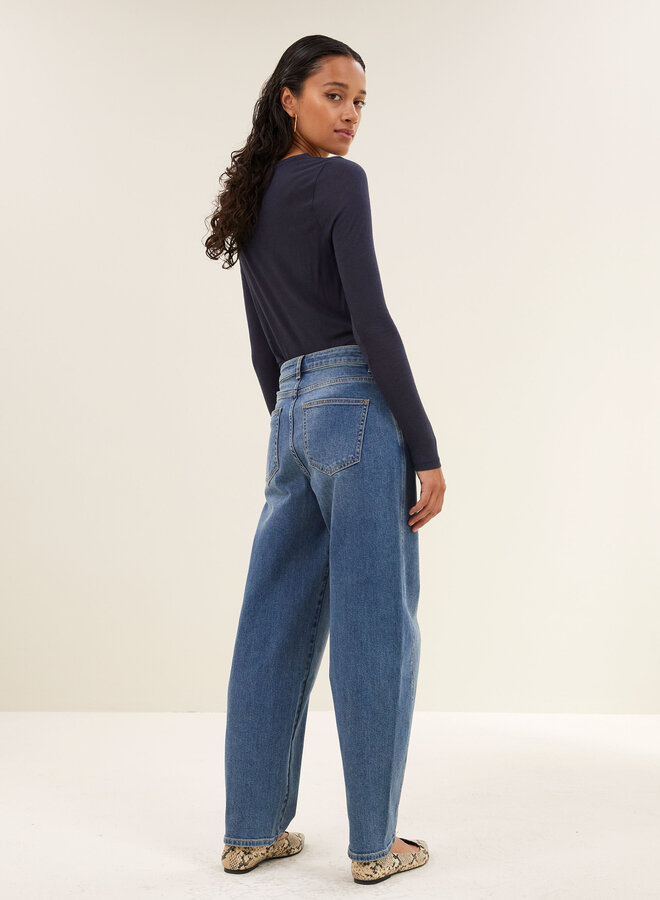 By Bar basic ls wool top midnight